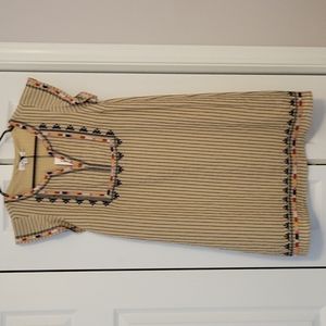 THML Sleeveless Dress (NWT) - Tan/Navy - XS